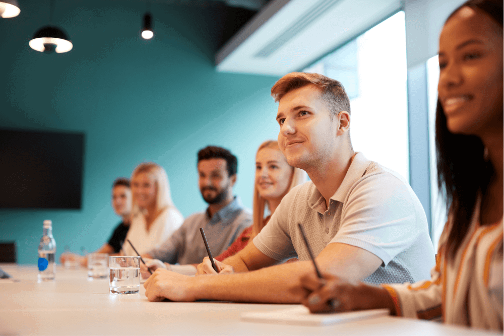 Young people learning