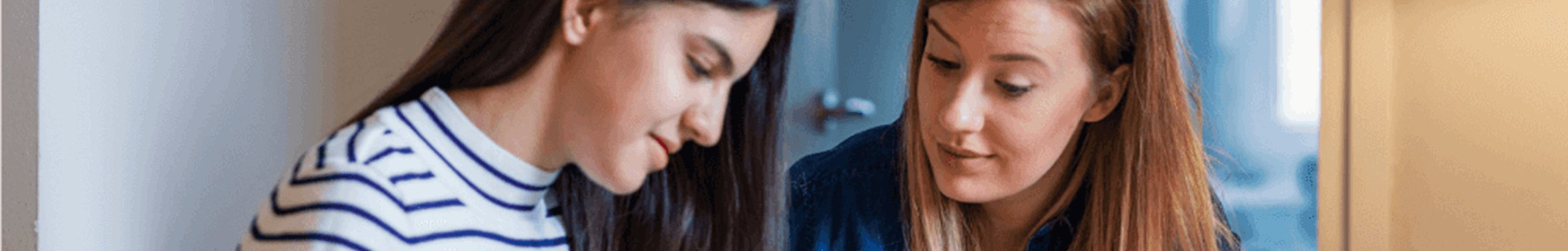 Girl getting additional support