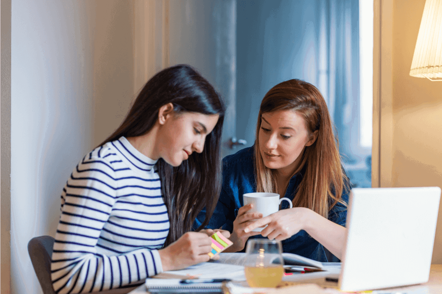 Girl getting additional support